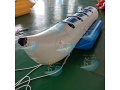 Bot pisang adat dibuat dua tiub untuk penumpang 8,kereta luncur air pisang
