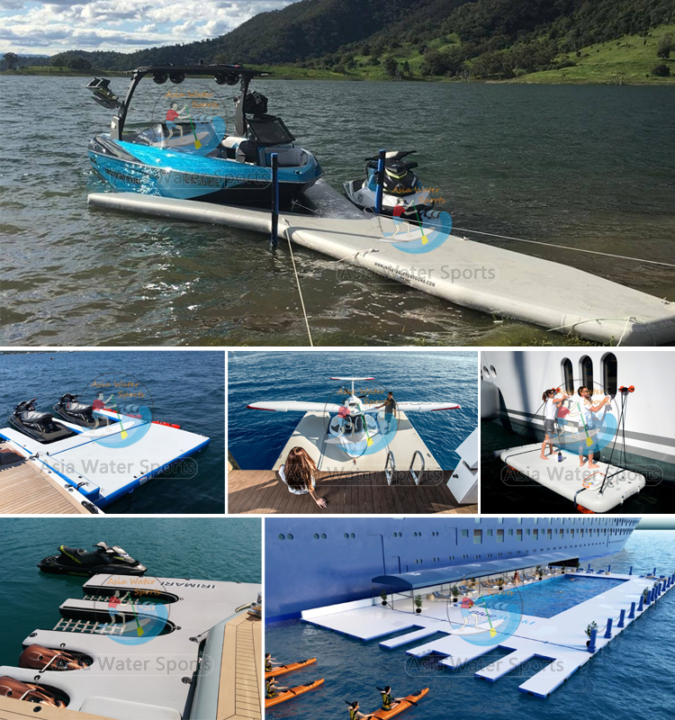 dok terapung platform pontoon kembung untuk bot atau kapal layar
